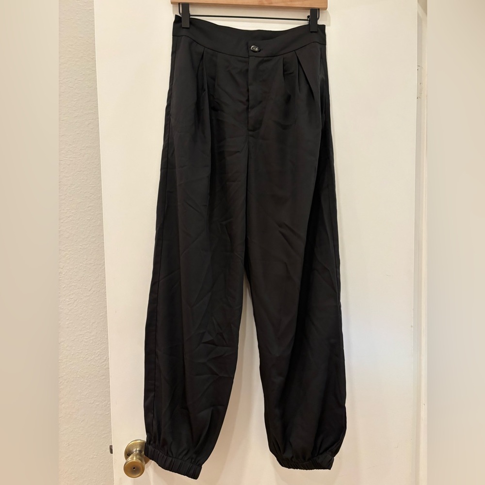 Cider Black Relaxed Track Jogger Pants